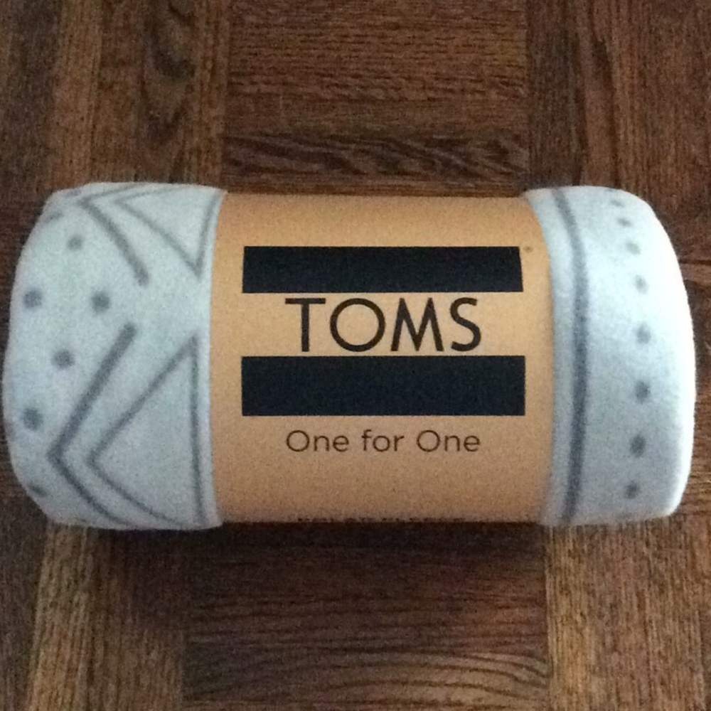TOMS fleece blanket